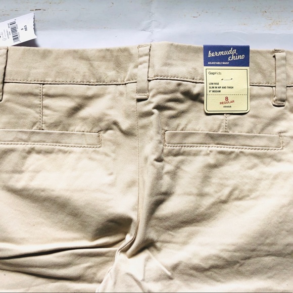 Bermuda Fille Gap Taille 7 - Khaki, Parfait Pour L'école - Neuf Avec étiquettes